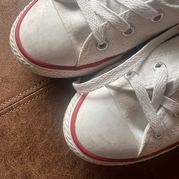 Converse chuck taylor youth (kids) white, sz 2.5 - Picture 7 of 15